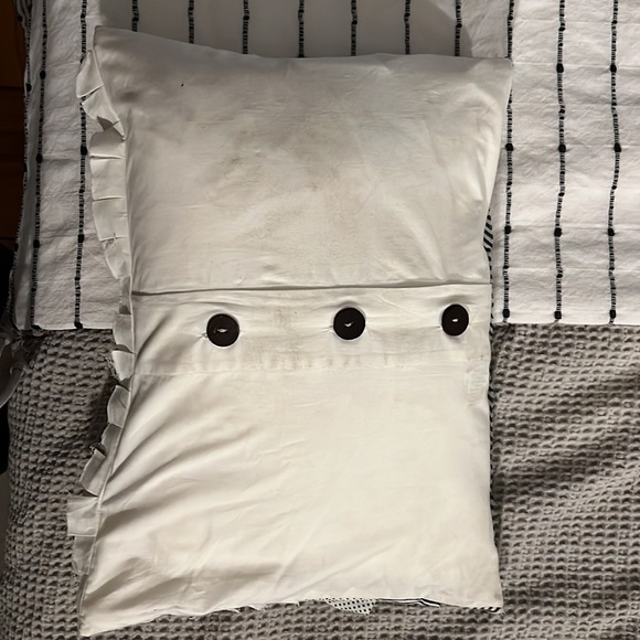 West Elm Ruffle Throw Pillow - Picture 4 of 5